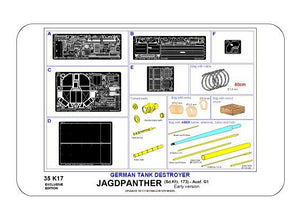 Aber 35K17 Sd,Kfz. 173 Jagdpanther-première version (1/35) – immagine 10