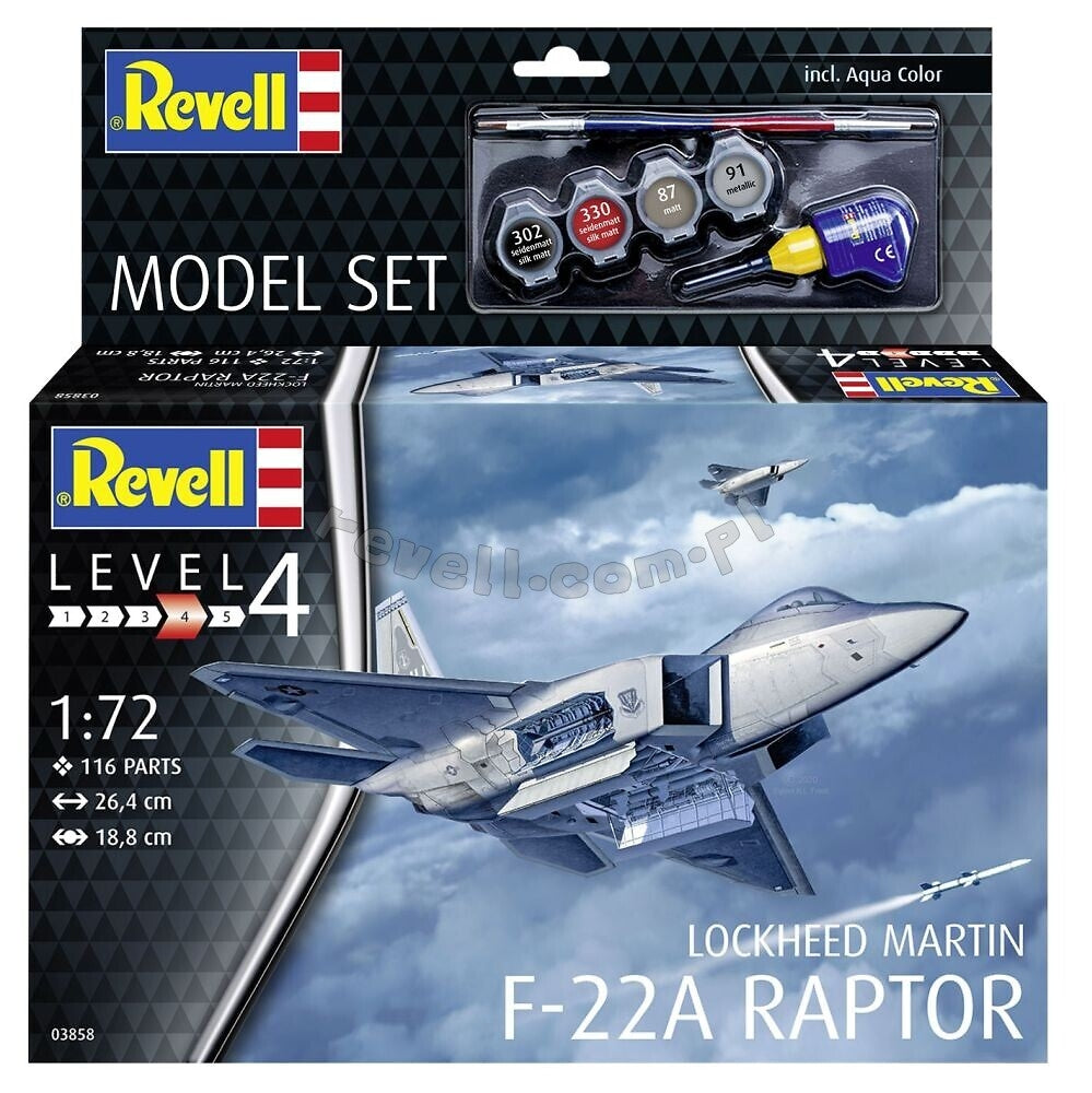 Revell 63858 Lockheed Martin F-22A Raptor - maquette au 1/72