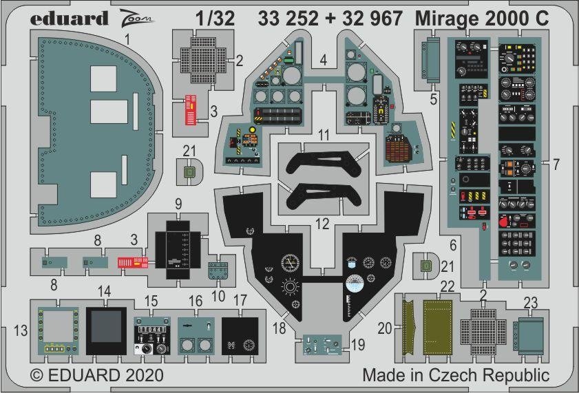 Eduard 32967 Mirage 2000 C pour KITTY HAWK 1/32