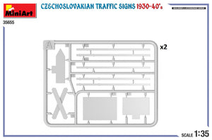 Miniart 35655 Panneaux de signalisation tchécoslovaques des années 1930-1940, échelle 1/35 – image 3