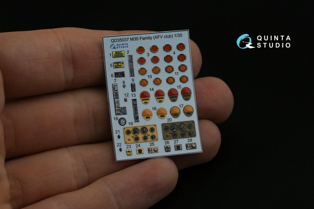 Quinta Studio QD35037 M35 Family 3D-Printed &amp;amp; colored Interior on decal paper (AFV club) 1/35 – image 7