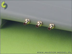 Master AM-48-025 P-40 EN - carénages avec tubes de souffle pour Browning .50cal (6 pièces) (1/48)  – Bild 4
