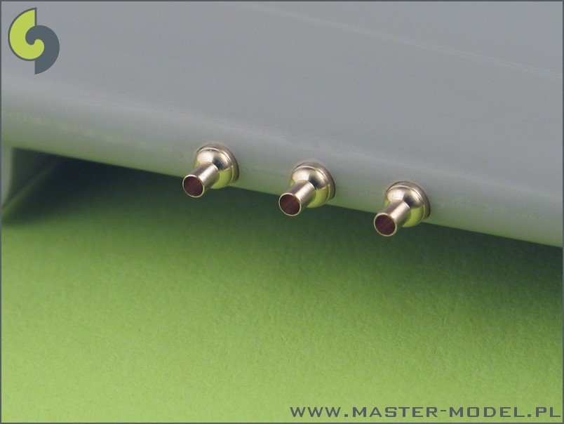 Master AM-48-025 P-40 EN - carénages avec tubes de souffle pour Browning .50cal (6 pièces) (1/48)  – Bild 4