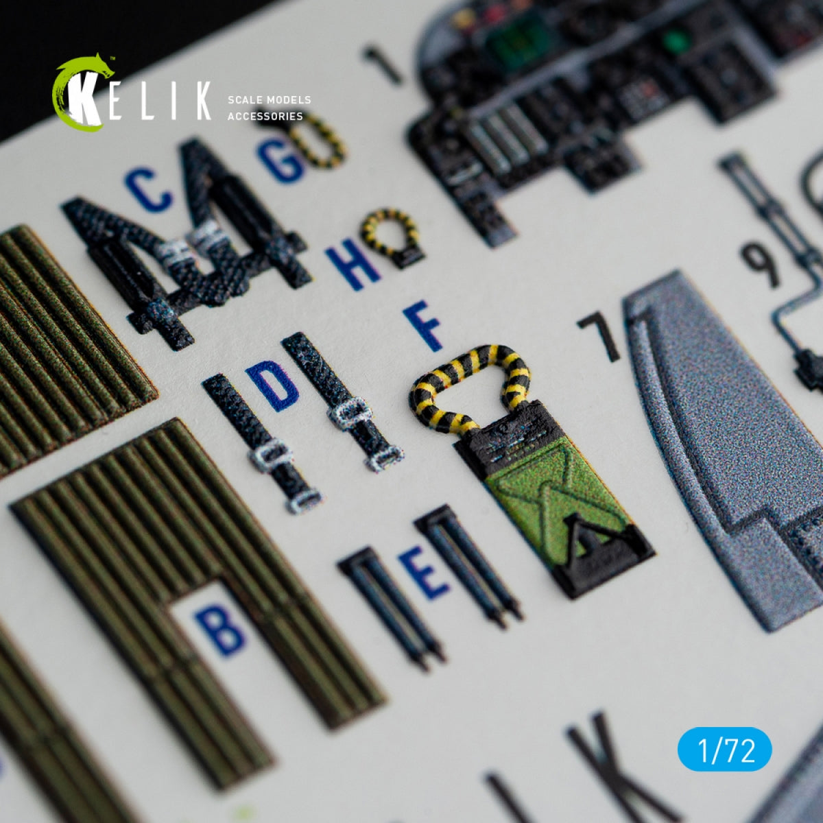 KELIK K72067 A-6E INTRUS INTERIEUR AUTOCOLLANTS 3D POUR KIT ITALERI 1/72 – image 2