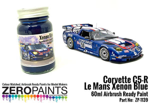 Peinture Zero Paints ZP-1139 Corvette C5-R Bleu Xénon Le Mans 2003 - 60 ml