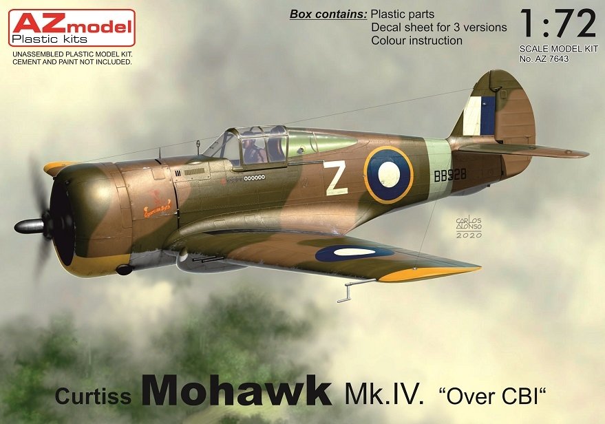 Maquette AZ AZ7643 Mohawk Mk.IV « Over CBI » au 1/72
