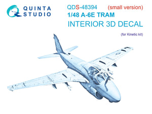 Intérieur imprimé en 3D et coloré sur papier décalcomanie Quinta Studio QDS-48394 A-6E TRAM (Kinetic) (Petite version) 1/48