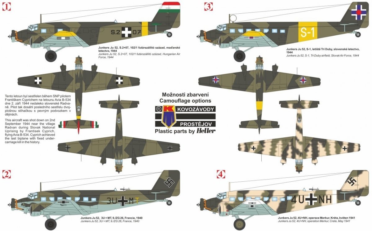 Kovozavody Prostejov KPM0128 Ju 52 &amp;quot;Tante Ju&amp;quot; 1/72 – image 2