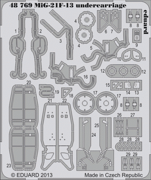 Eduard 48769 Train de roulement MiG-21F-13 1/48 Trumpeter