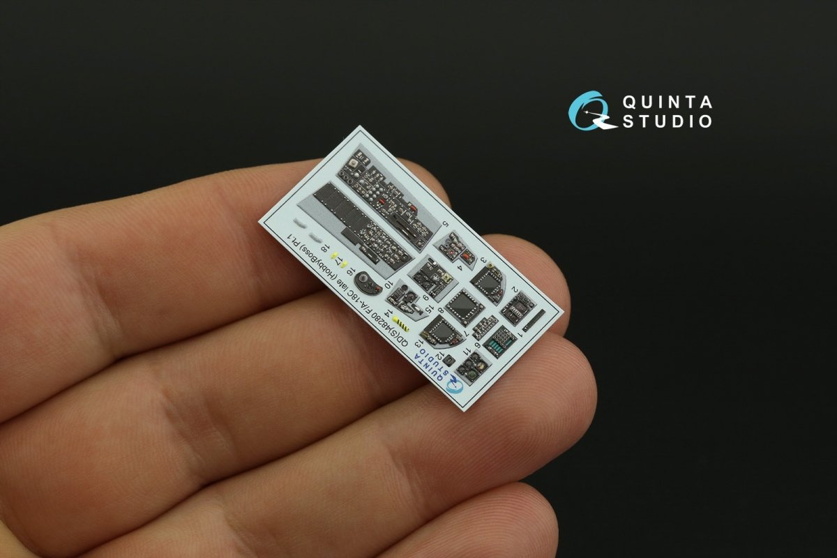 Intérieur imprimé en 3D et coloré sur papier décalcomanie Quinta Studio QD48280 F/A-18C (version tardive) (HobbyBoss) 1/48 – image 9