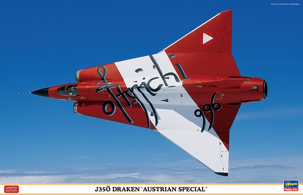 Hasegawa 07519 J 35O Draken Austrian Special 1/48 