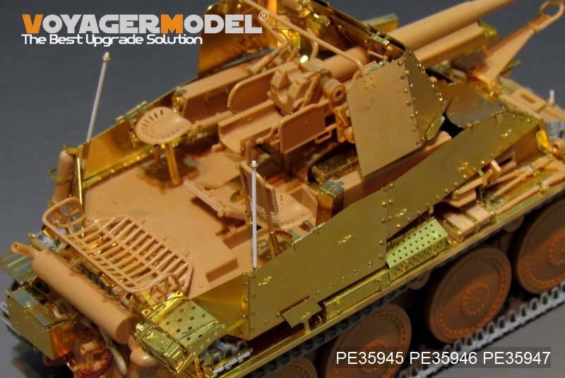Plaques de blindage Voyager Model PE35947 pour le chasseur de chars allemand Marder III (Sd.Kfz.139) de la Seconde Guerre mondiale, compatible avec la maquette TAMIYA 35248 au 1/35  – immagine 3