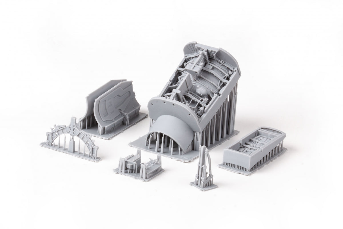 Eduard 648974 Baies de train d&amp;#39;atterrissage F-16C (version initiale) - Maquette KINETIC PRINT au 1/48 – image 3