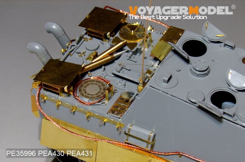 Kit de mise à niveau de base Voyager Model PE35996 pour Jagdpanther G2 de la Seconde Guerre mondiale, compatible avec la maquette TAKOM 2118 au 1/35 – image 11