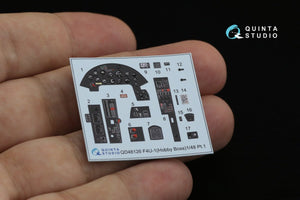 Quinta Studio QD48126 F4U-1 Corsair (Birdcage) 3D-Printed &amp;amp; coloured Interior on decal paper (Hobby Boss) 1/48 – zdjęcie 11