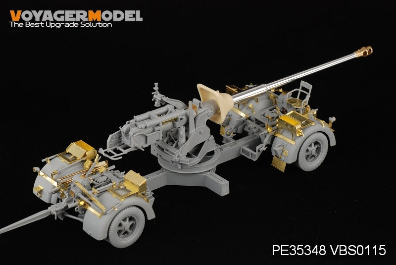 Maquette Voyager PE35348, char allemand PaK 43/3 L/71 de la Seconde Guerre mondiale avec boîte à outils, pour DRAGON 6522 au 1/35 – Bild 4