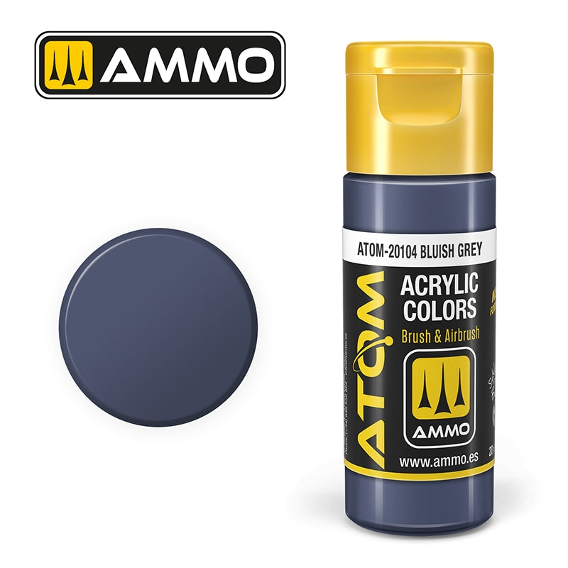 Ampoil Mig Jimenez 20104 ATOM COLOR Gris bleuâtre 20 ml