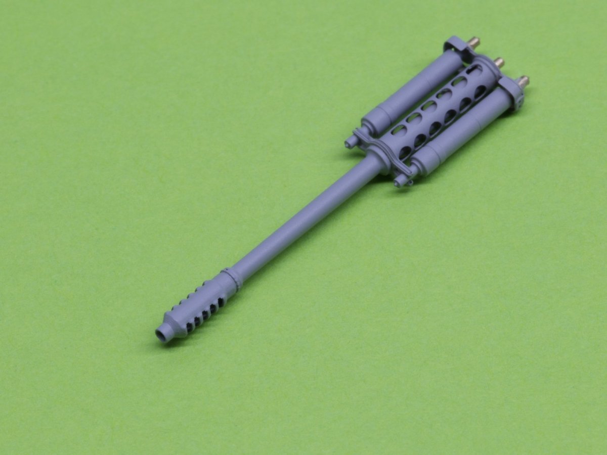 Maquette Master AM-48-125 AH-64 Apache - Canon mitrailleur M230 (30 mm), tubes Pitot et antenne de queue (résine, photodécoupe et pièces tournées) 1/48 – image 8