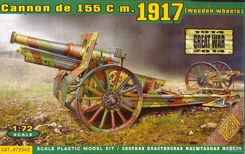ACE 72543 Canon de 155 C modèles 1917 (1/72)
