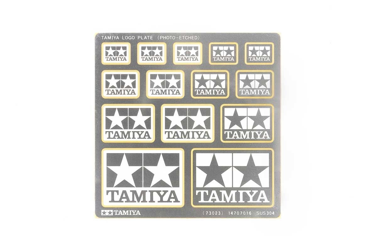 Plaque photogravée avec logo Tamiya 73023