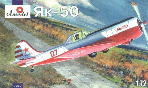 A-Model 07269 Avion d'entraînement soviétique Yakovlev Yak-50 1/72