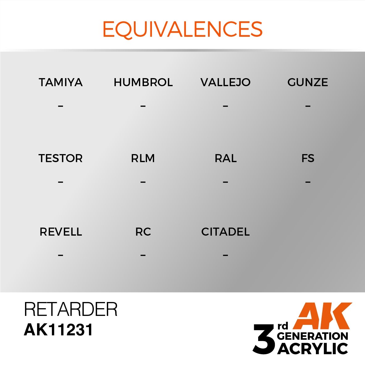 AK Interactive AK11231 RETARDATEUR – AUXILIAIRE 17 ml – immagine 3