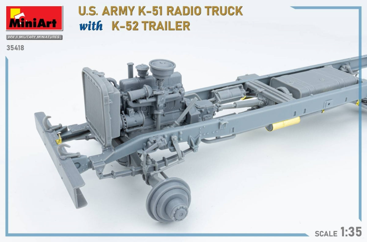 MiniArt 35418 Camion radio K-51 de l&amp;#39;armée américaine avec remorque K-52. Kit intérieur 1/35 – image 19