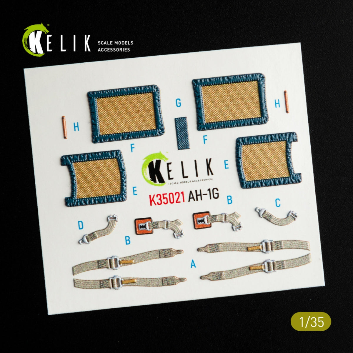 KELIK K35021 AH-1G COBRA - Décalcomanies 3D pour intérieur de maquette ICM au 1/35 – immagine 3