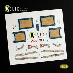 KELIK K35021 AH-1G COBRA - Décalcomanies 3D pour intérieur de maquette ICM au 1/35 – immagine 3