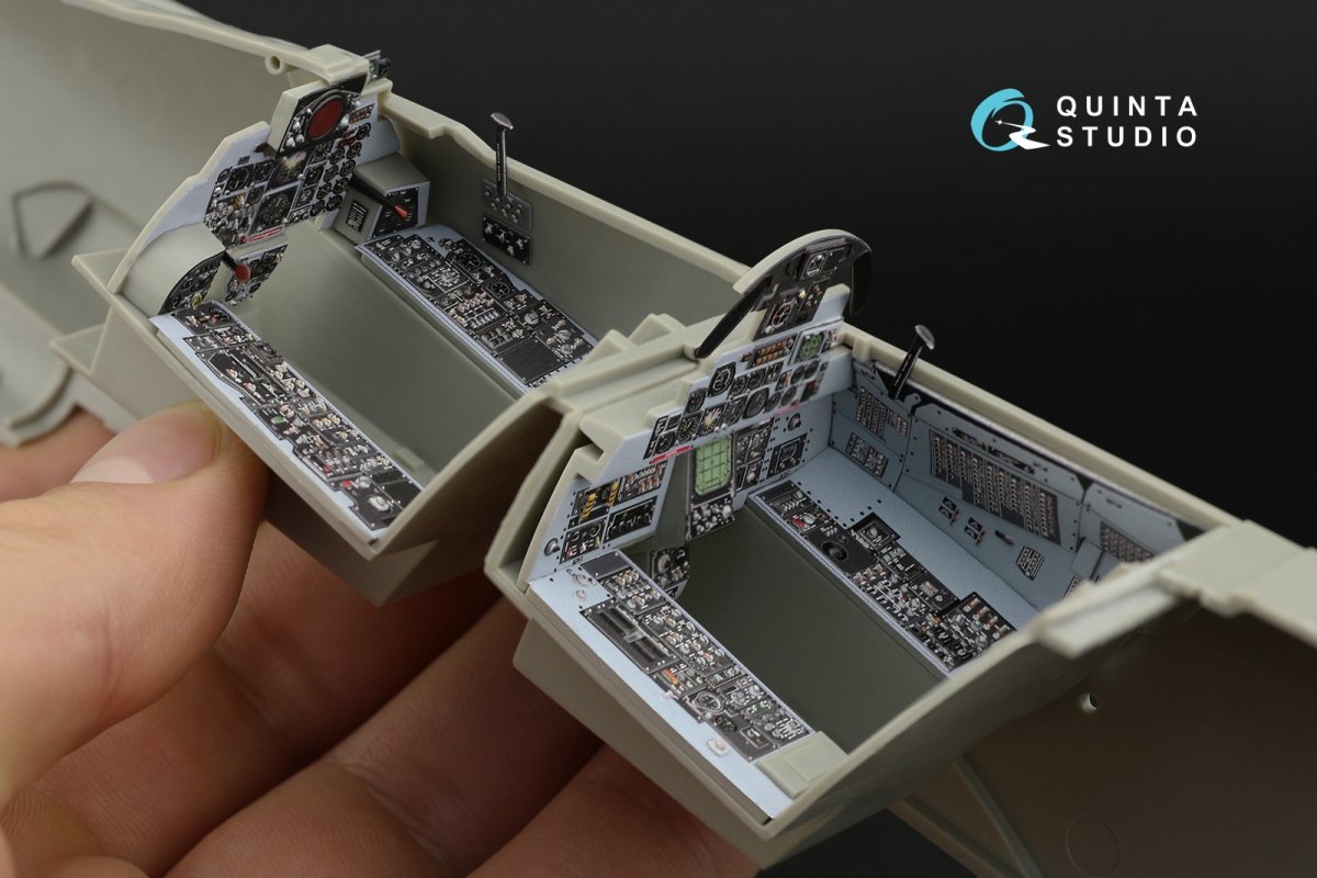 Intérieur imprimé en 3D et coloré sur papier décalcomanie (Revell) Quinta Studio QD32039 F-4E 1/32 – Bild 5