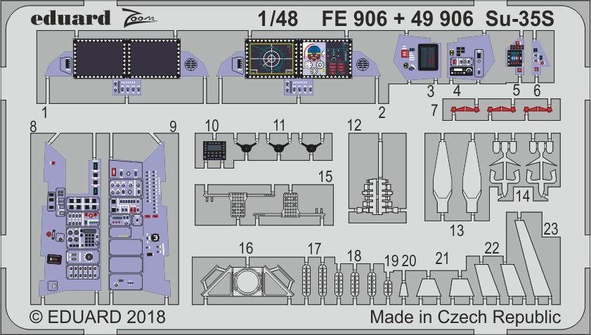 Eduard FE906 Su-35S GREAT WALL HOBBY 1/48