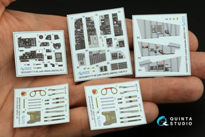 Quinta Studio QD48371 F-4E avec intérieur imprimé en 3D et coloré DMAS sur papier décalcomanie (Meng) 1/48 – immagine 3