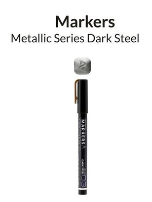 Gaahleri 45138 Metallic Series Marker Dark Steel