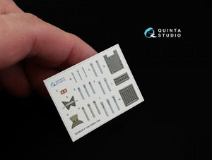 Intérieur imprimé en 3D et coloré sur papier décalcomanie Quinta Studio QD48038 F-15A (pour kit GWH) 1/48 – Bild 8