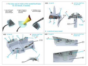 Quinta Studio QDS-72172 Blackburn Buccaneer S.2B Early Intérieur imprimé en 3D et coloré sur papier décalcomanie (Airfix) (petite version) 1/72 – image 3