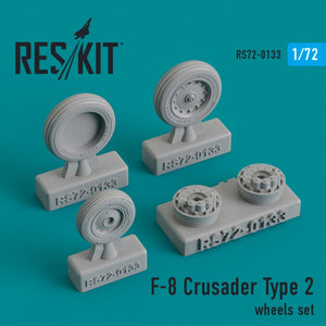 RESKIT RS72-0133 F-8 « CRUSADER » TYPE 2 JEU DE ROUES 1/72