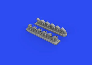 Eduard 632161 Cheminées d&amp;#39;échappement P-40E TRUMPETER 1/32  – image 2