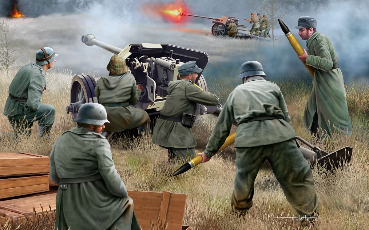 Revell 02531 Pak 40 allemand avec soldats