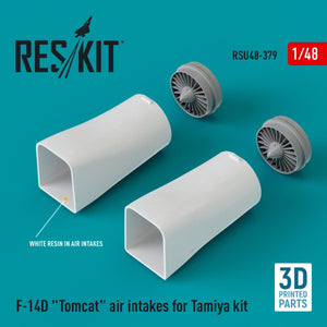 RESKIT RSU48-0379 Prises d&amp;#39;air pour F-14D Tomcat (impression 3D) au 1/48