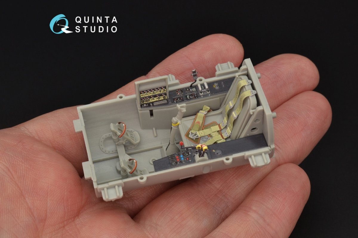 Intérieur imprimé en 3D et coloré sur papier décalcomanie Quinta Studio QD32059 Me-262A (pour maquette Trumpeter) 1/32 – immagine 7