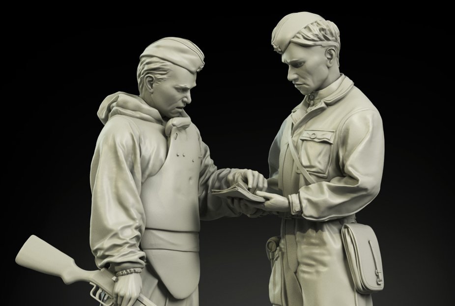 Panzer Art FI35-038 Ensemble de briefing pour officiers soviétiques 1/35 – Bild 2