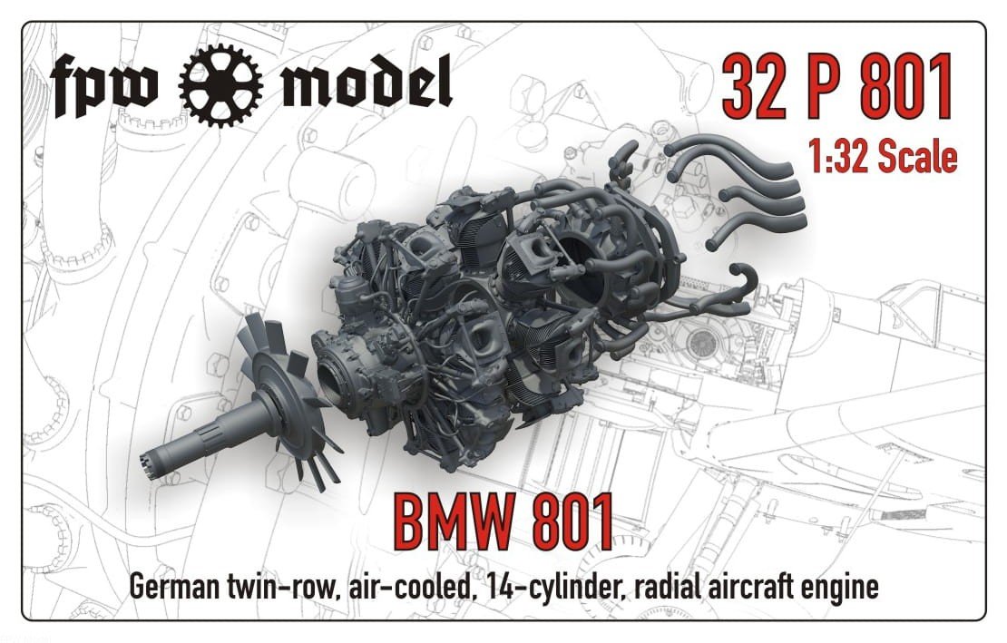FPW Modèle 32P801 BMW 801 1/32