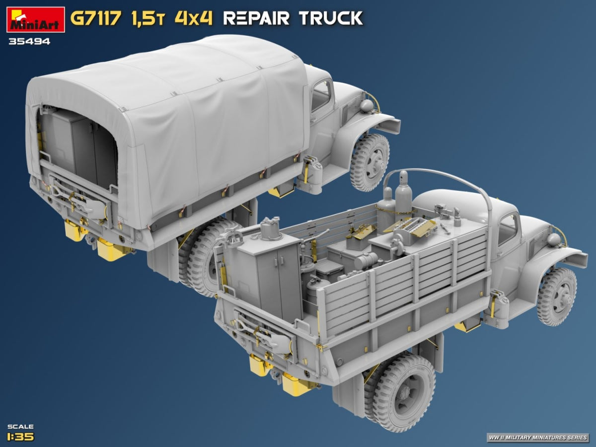 MiniArt 35494 G7117 Camion de réparation 4x4 1,5T 1/35 – imagen 41