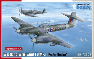 Maquette Special Hobby 72201 Westland Whirlwind FB Mk.I « Chasseur-Bombardier » au 1/72