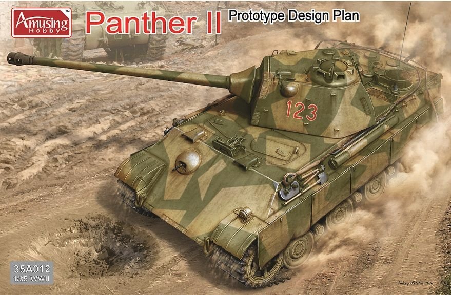 Plan de conception du prototype Panther II 35A012 d&amp;#39;Amusing Hobby (1/35)