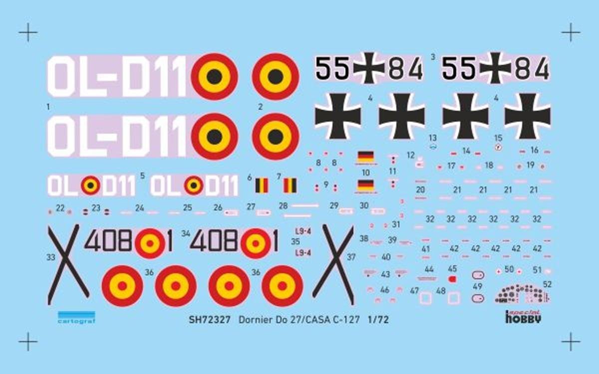 Special Hobby 72327 Dornier Do 27 Service allemand, espagnol et belge 1/72 – imagen 6