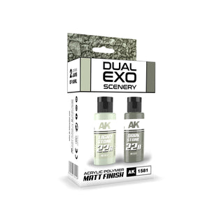 AK Interactive AK1581 DUAL EXO SCENERY SET 22 – 22A PIERRE CLAIRE &amp;amp; 22B PIERRE FONCÉE