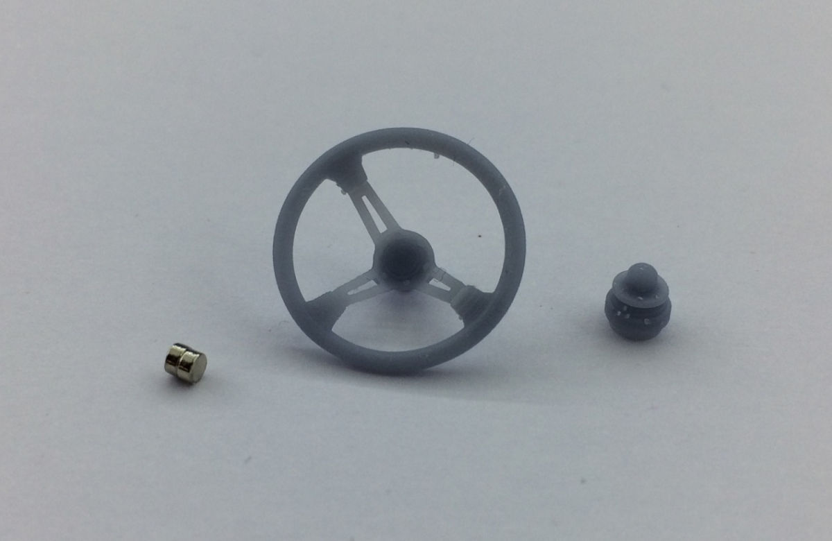 Volant sport Yamamoto Model Parts YMPTUN23 + raccord rapide 1/24 – Bild 2