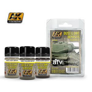 AK Interactive AK4060, nettoyant pour poussière et saletés, 3 x 35 ml