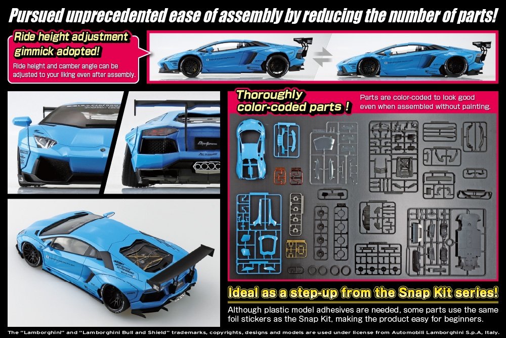 Aoshima 05989 LB-WORKS Lamborghini Aventador Ver.1 1/24 – image 2